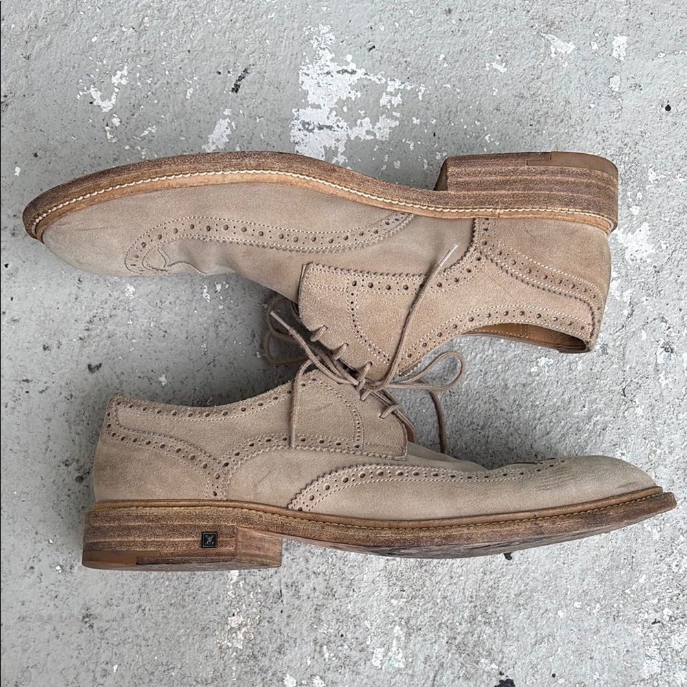 Louis Vuitton Brogues tan suede